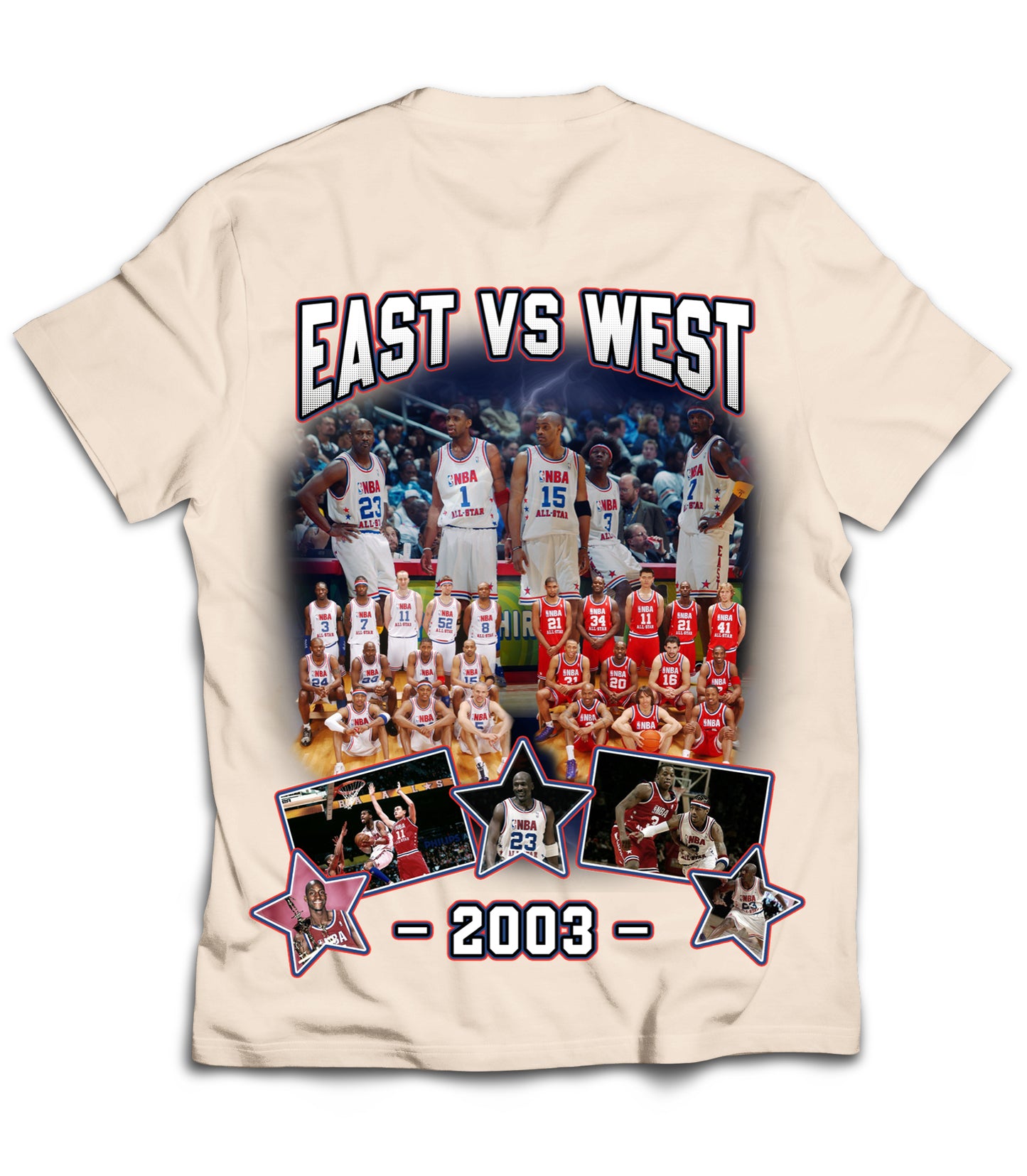 2003 All Star Tribute Vintage Shirt: Front/Back (White)