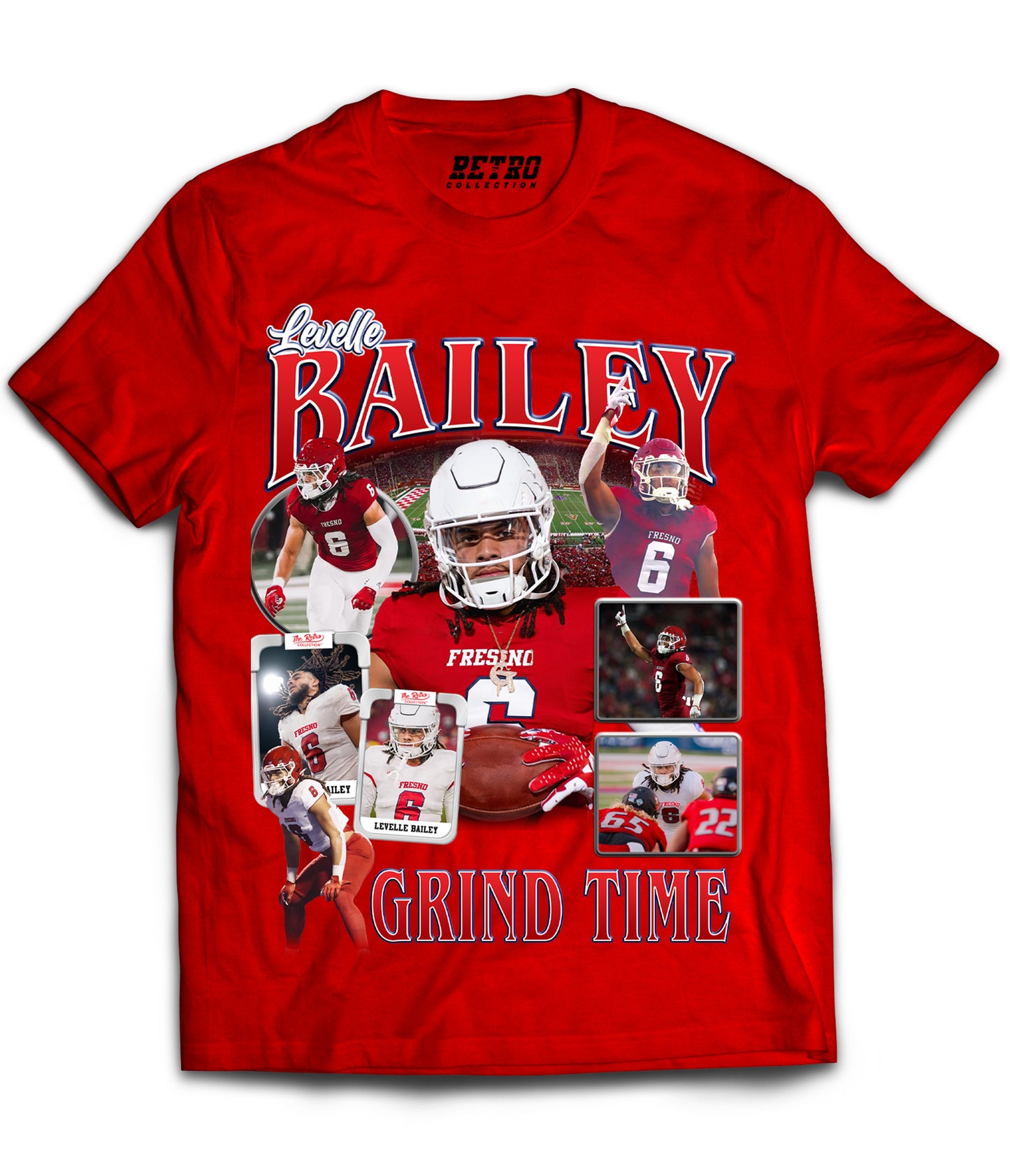Levelle Bailey "GRIND TIME-DROP 2" Tribute Shirt *LIMITED EDITION* (Black, Red, White)
