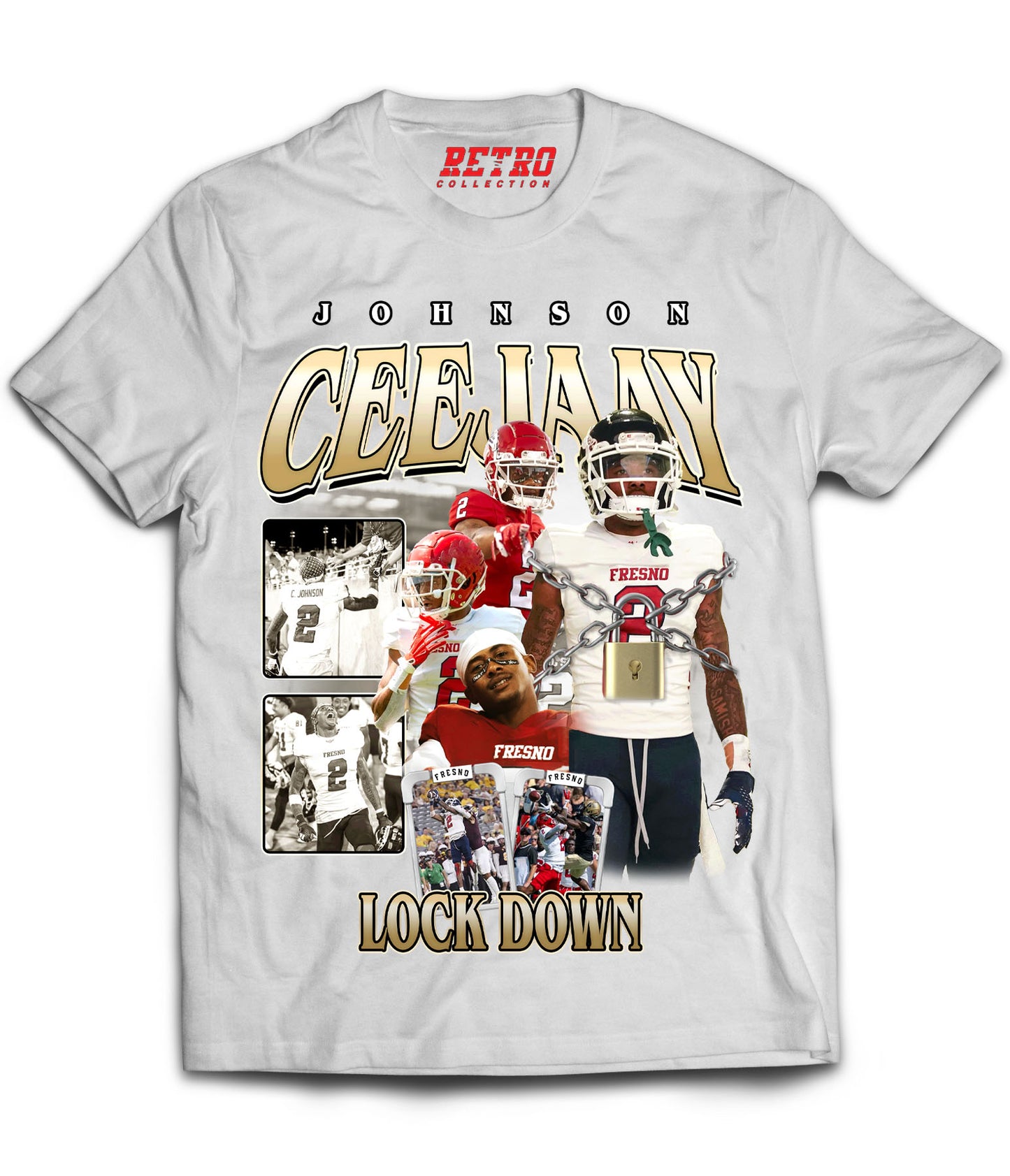 Ceejaay "Lock Down" Johnson Tribute Shirt *LIMITED EDITION* (Black, Red, White)
