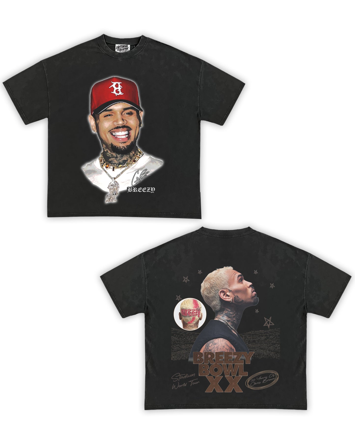Breezy Bowl XX Tribute Vintage Shirt: Font/Back (Vintage Black)