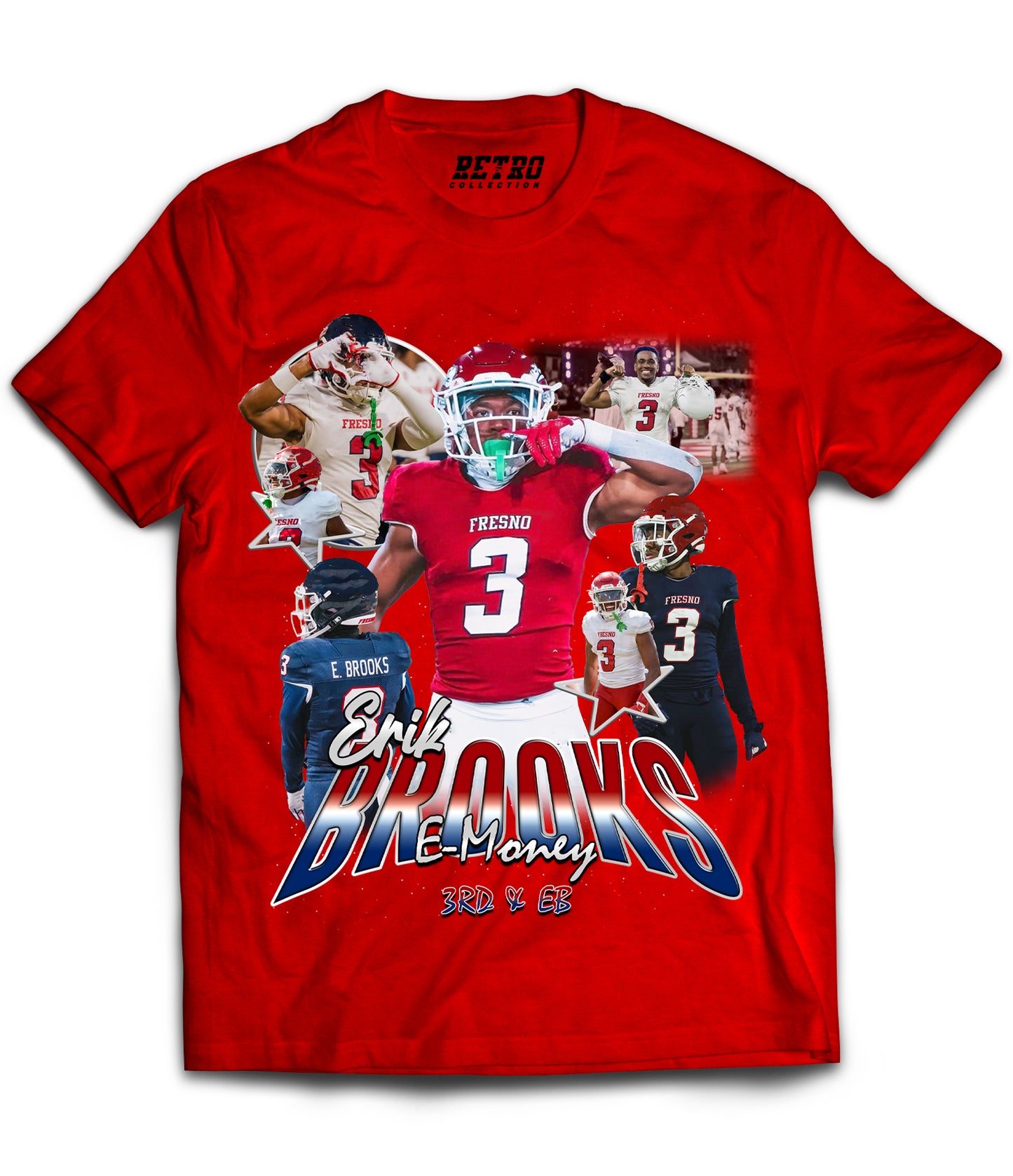 Erik Brooks "E-Money" Tribute Shirt *LIMITED EDITION* (Black, Red, White)