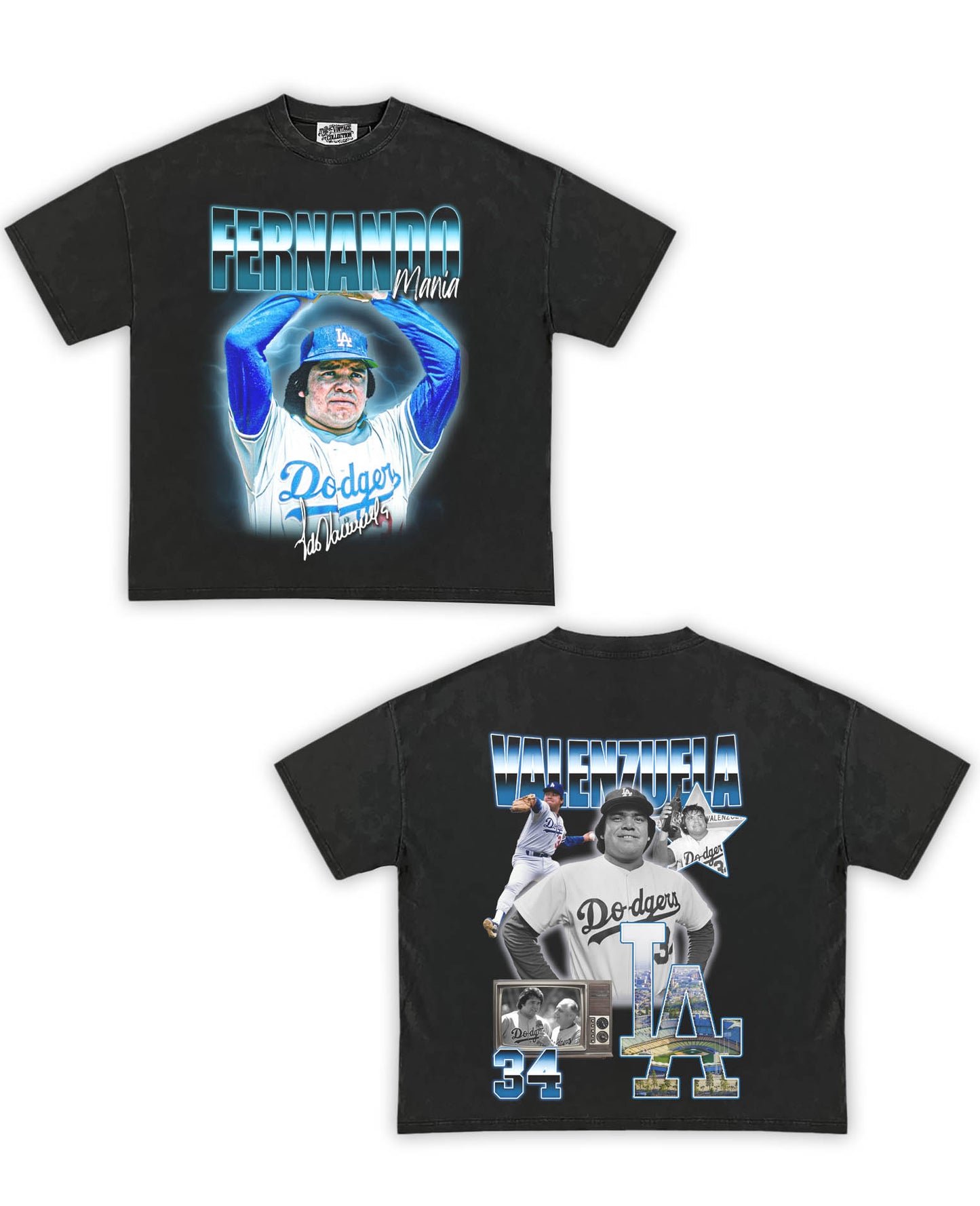 Fernando Mania Tribute Vintage Shirt: Front/Back (Vintage Black)