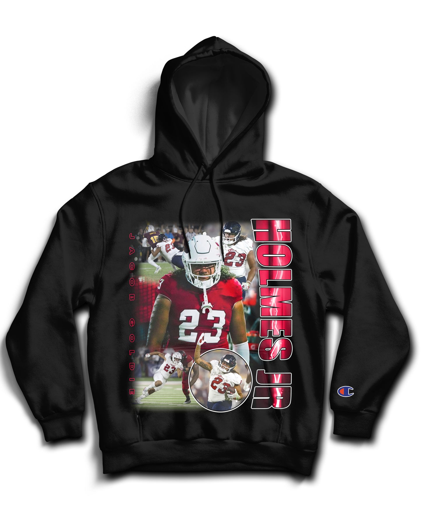 Jacob "Goldie" Holmes Jr. Tribute Hoodie *LIMITED EDITION* (Black & White)