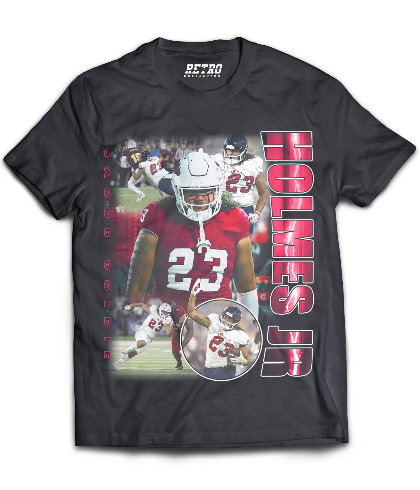 Jacob "Goldie" Holmes Jr. Tribute Shirt *LIMITED EDITION* (Black, Red, White)