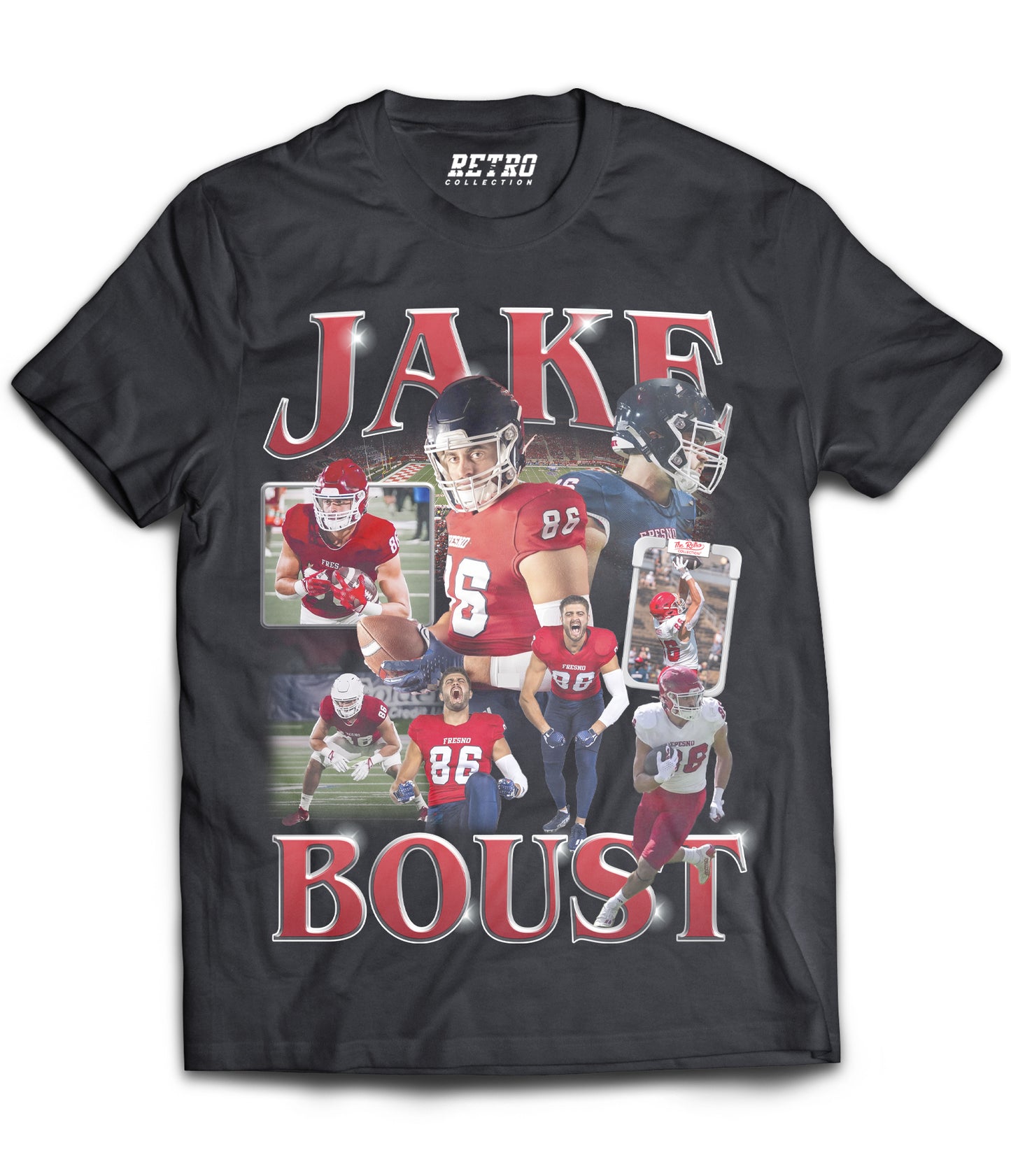 Jake Boust “TE Unstoppable” Tribute Shirt *LIMITED EDITION* (Black, Red, White)