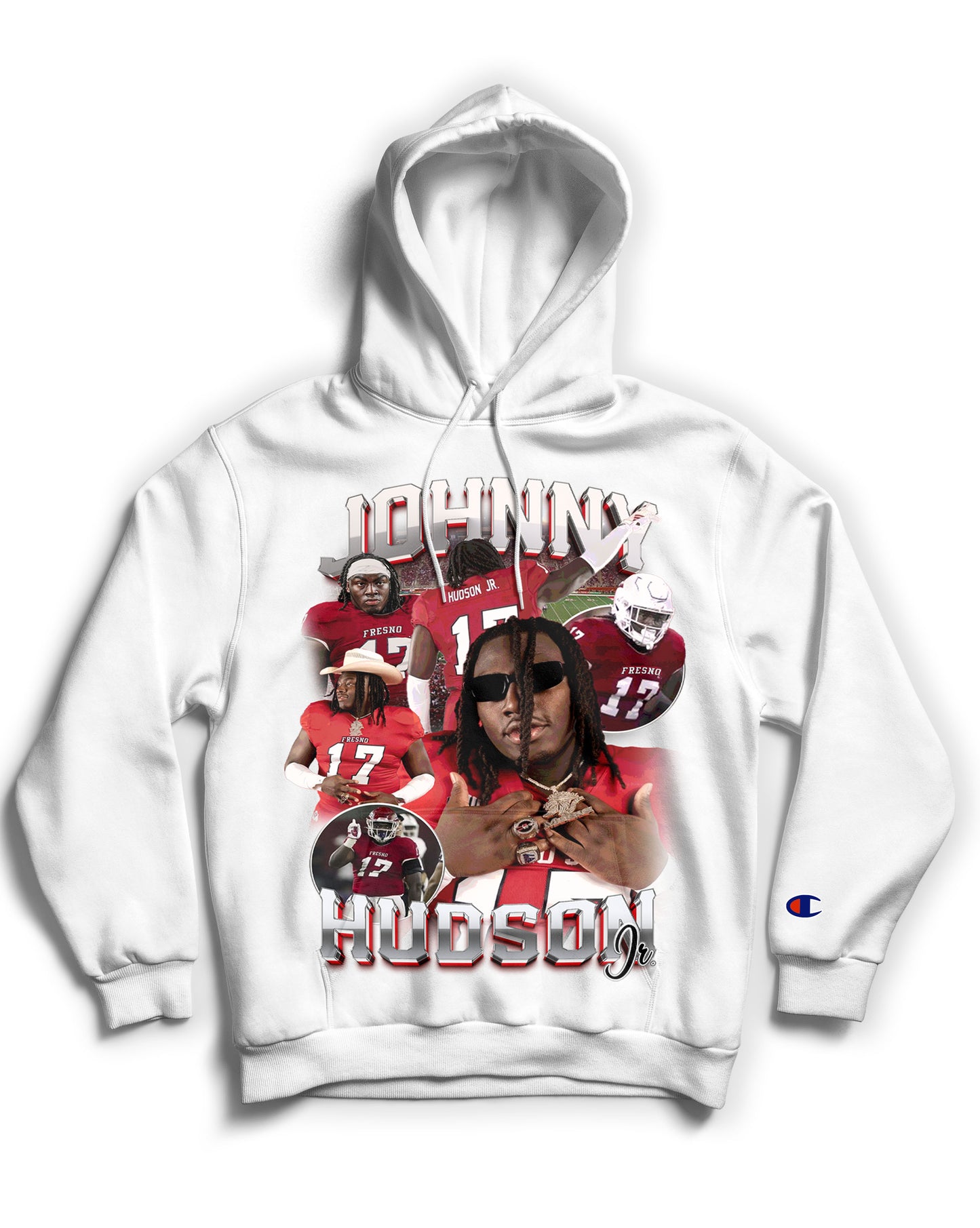 Johnny Hudson Jr. Tribute Hoodie *LIMITED EDITION* (Black & White)
