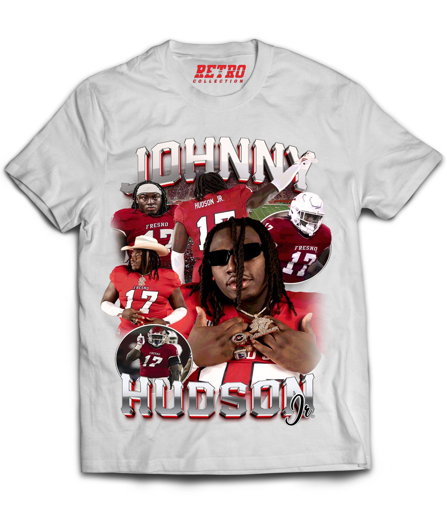 Johnny Hudson Jr. Tribute Shirt *LIMITED EDITION* (Black, Red, White)