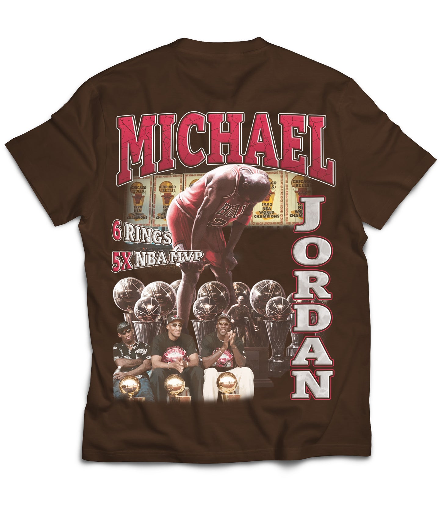 GOAT Tribute Vintage Shirt: Front/Back (Mocha)