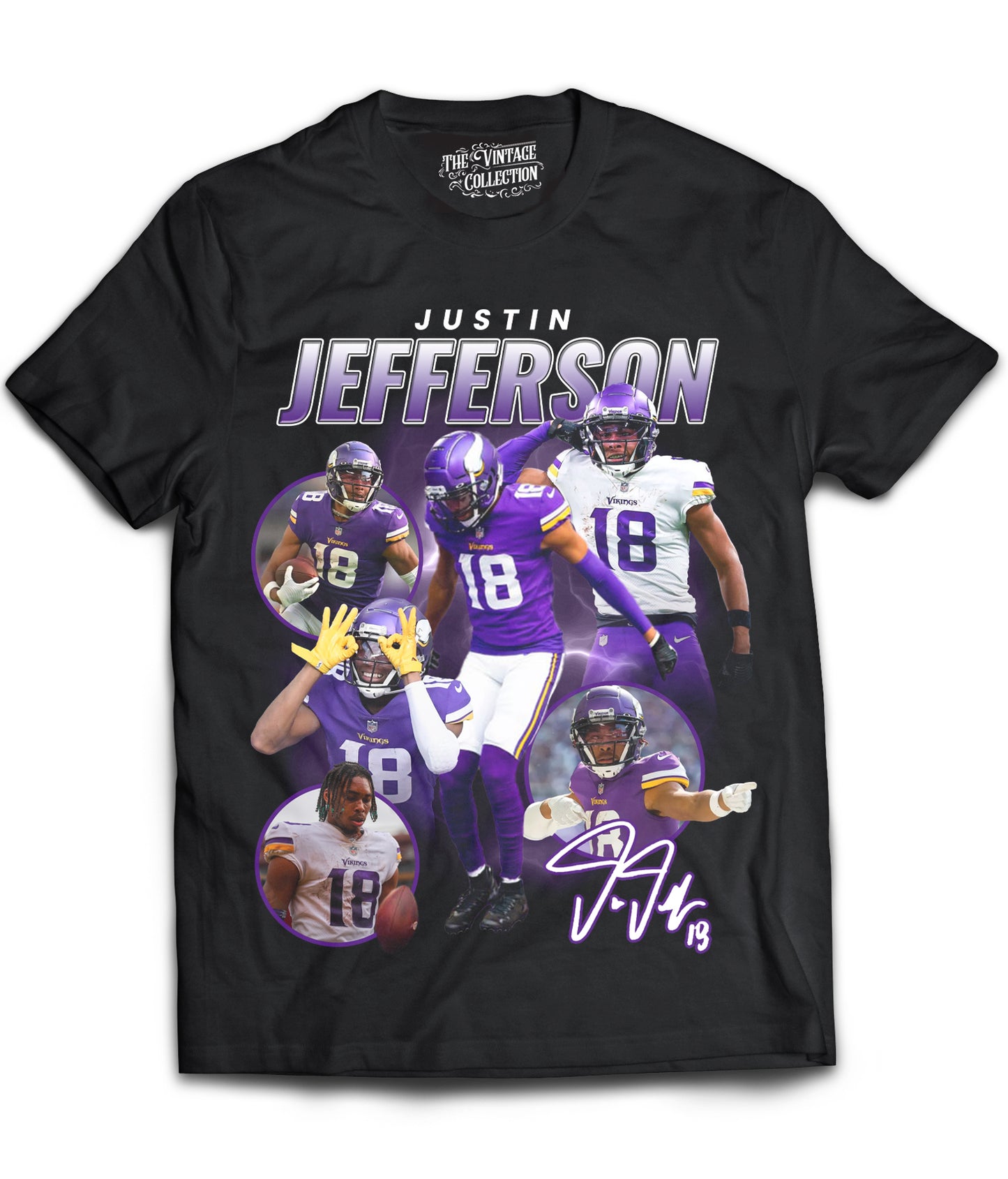 Justin Jefferson Tribute Shirt (Black)