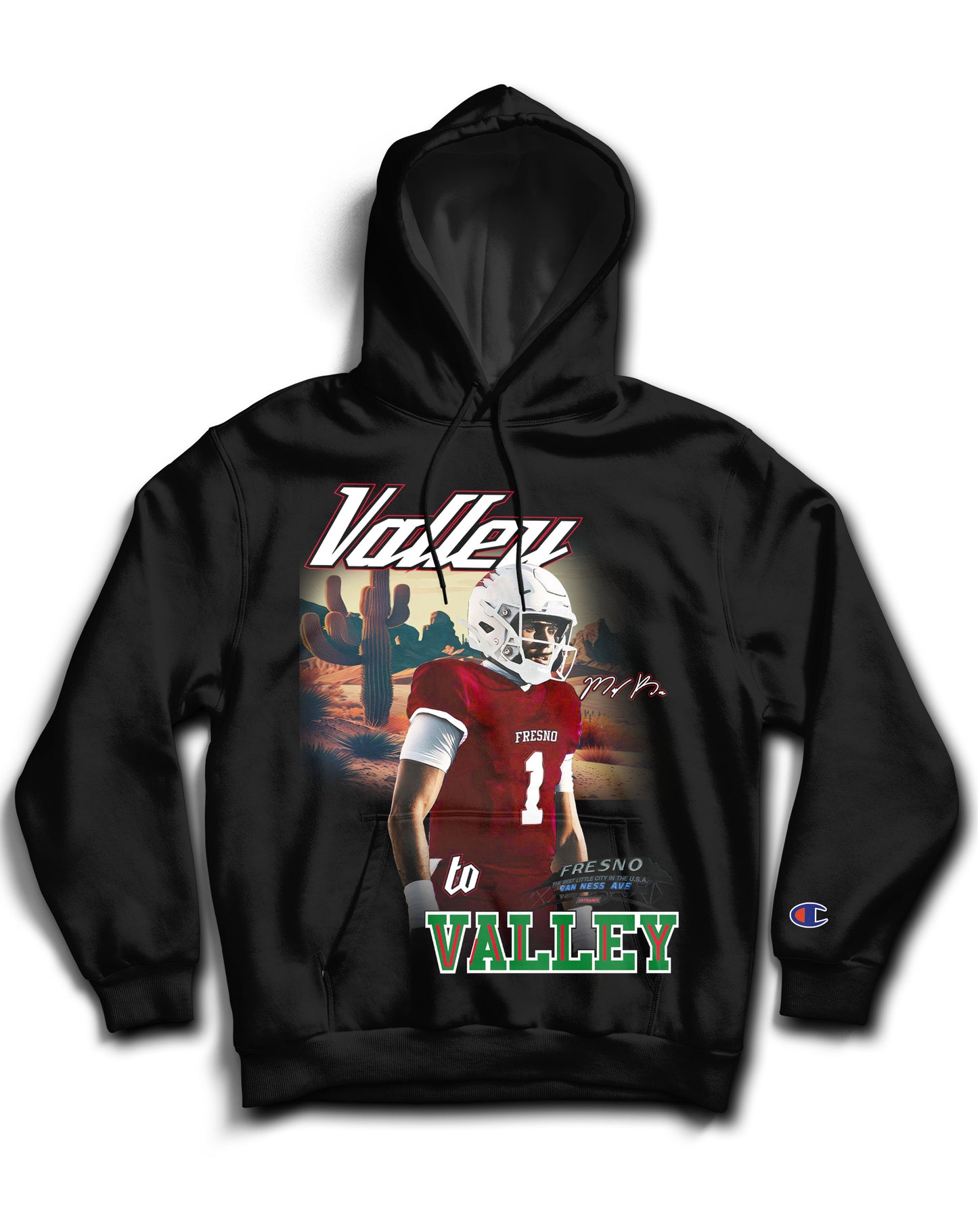 Mikey Keene “Valley to Valley” Tribute Hoodie *LIMITED EDITION* (Black & White)