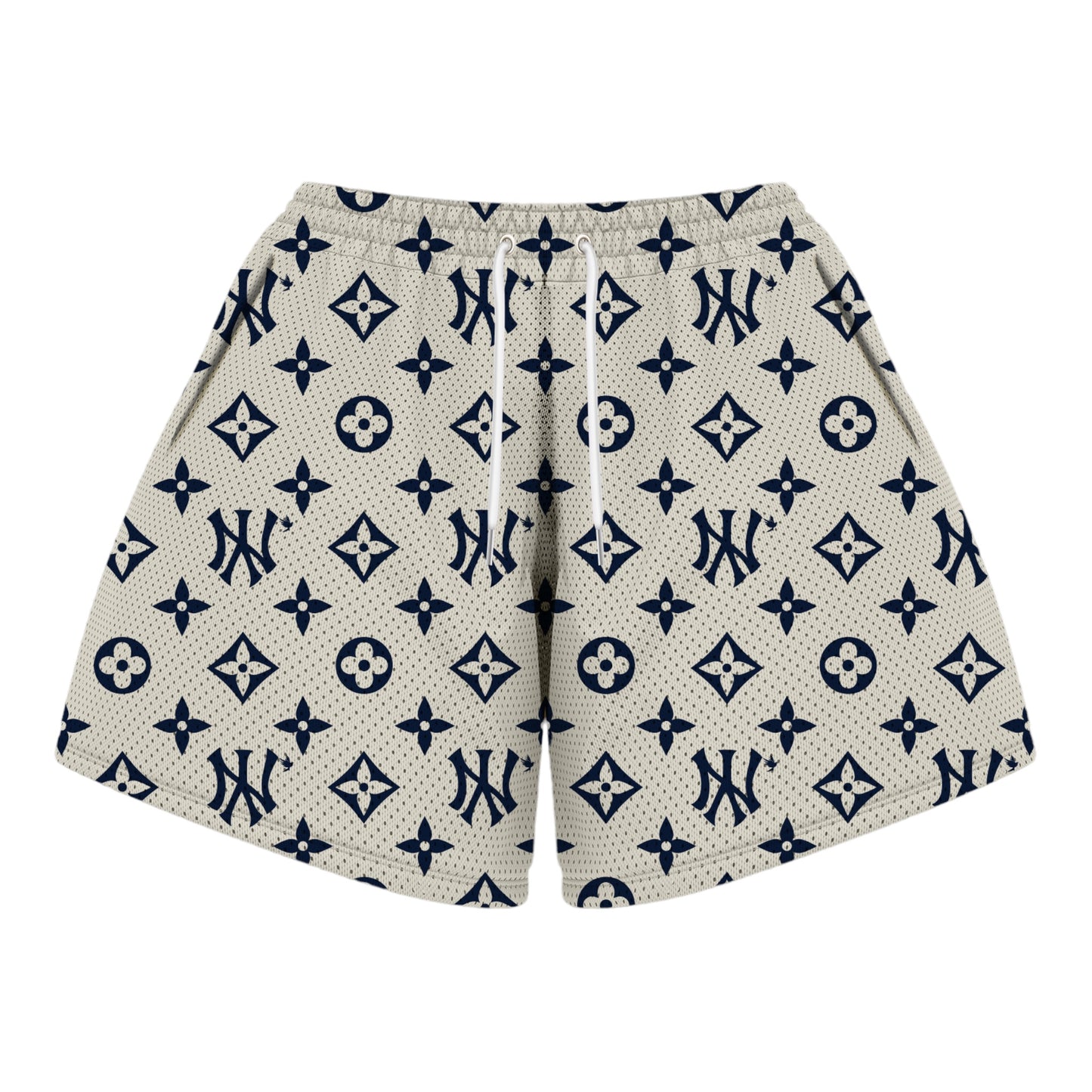 NY Mesh Shorts (Cream)