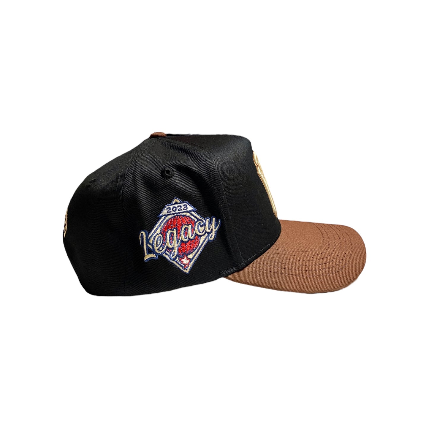 NY Chocolate Brown/Black Legacy Hat *2023 Edition (Tan Bottom)
