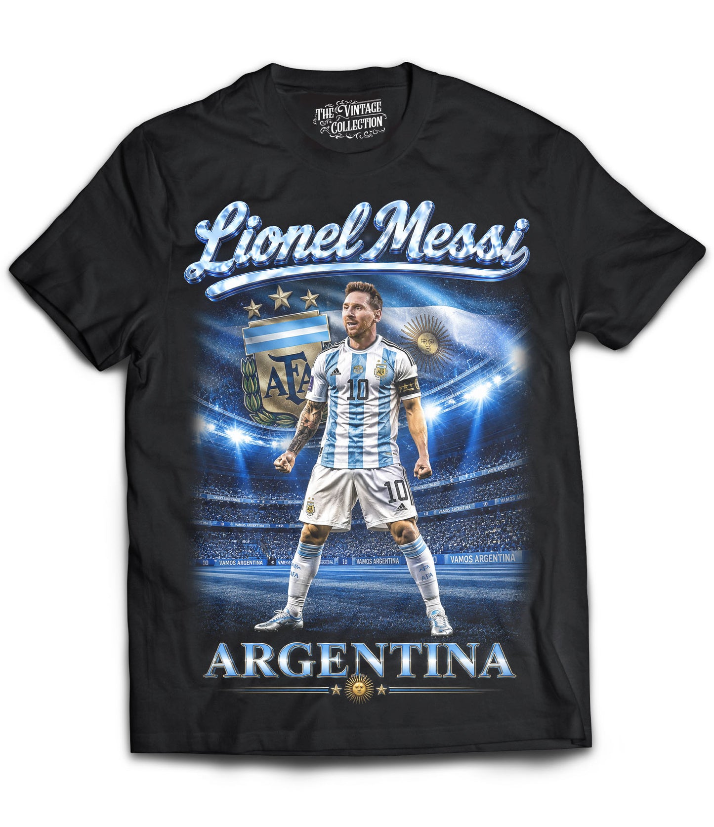 Lionel Messi Argentina Shirt (Black) *Adult & Youth*