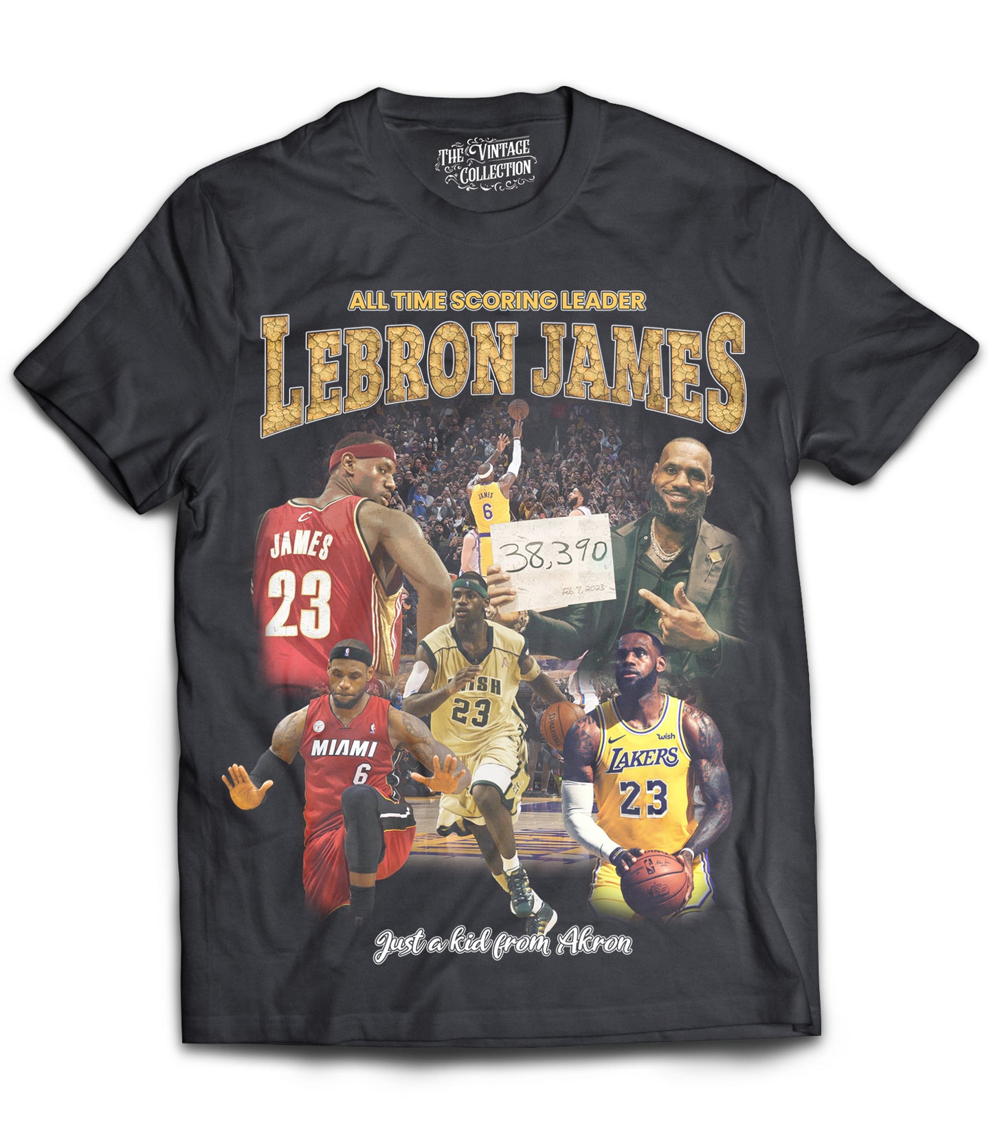 Lebron *All Time Scoring Leader* Tribute Shirt (Black)