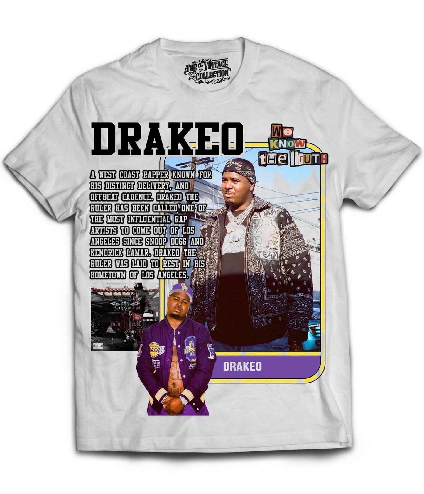 Drakeo Card Shirt (White)