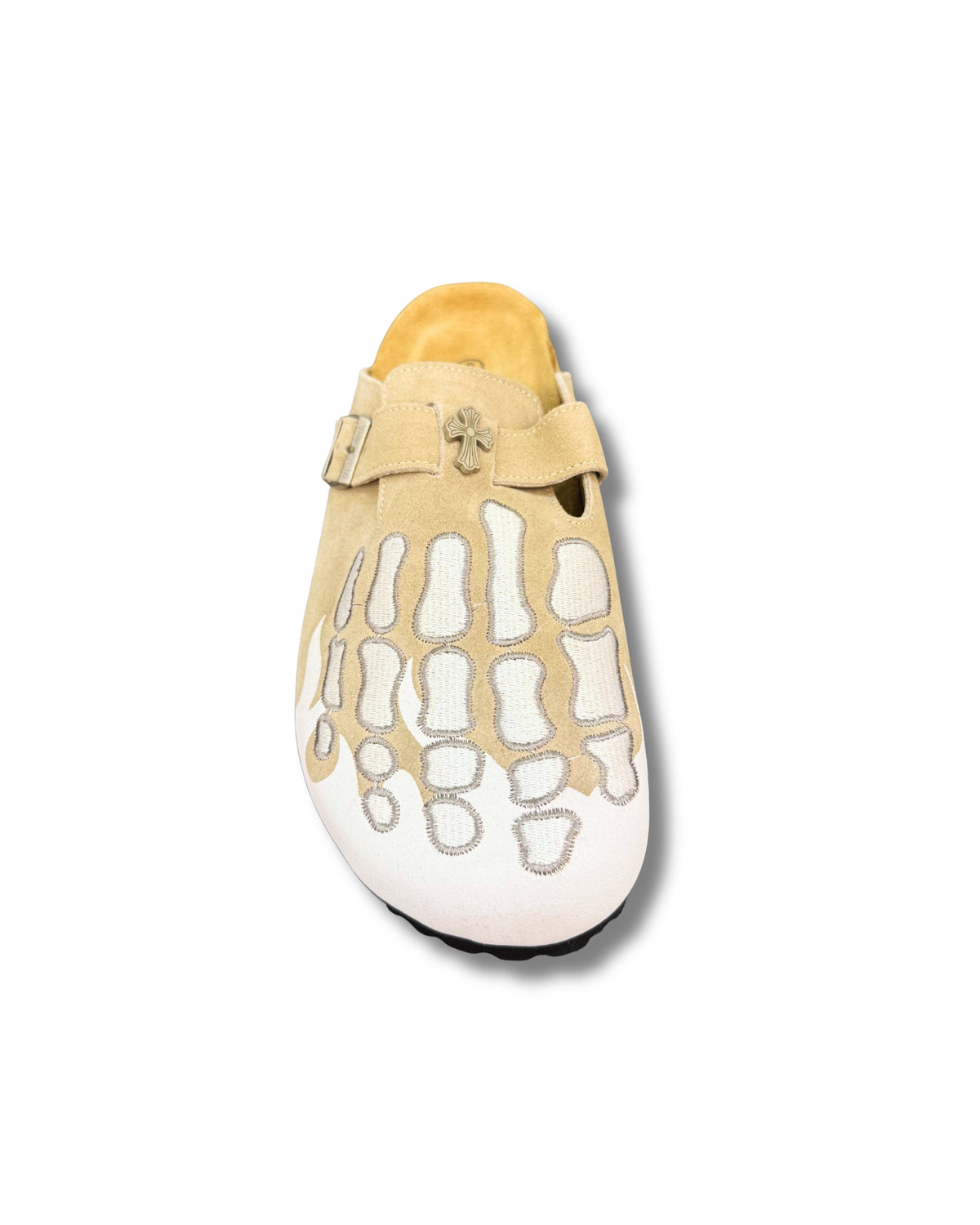 Beige Skelton Clogs
