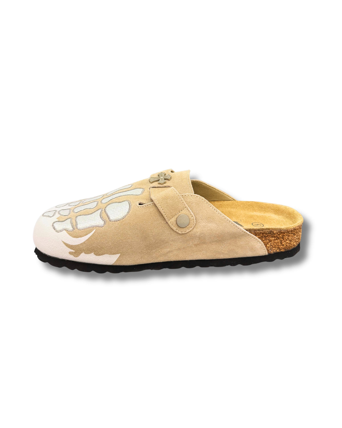 Beige Skelton Clogs