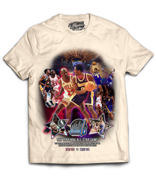 1998 All Star Tribute Vintage Shirt: Front/Back (Cream)