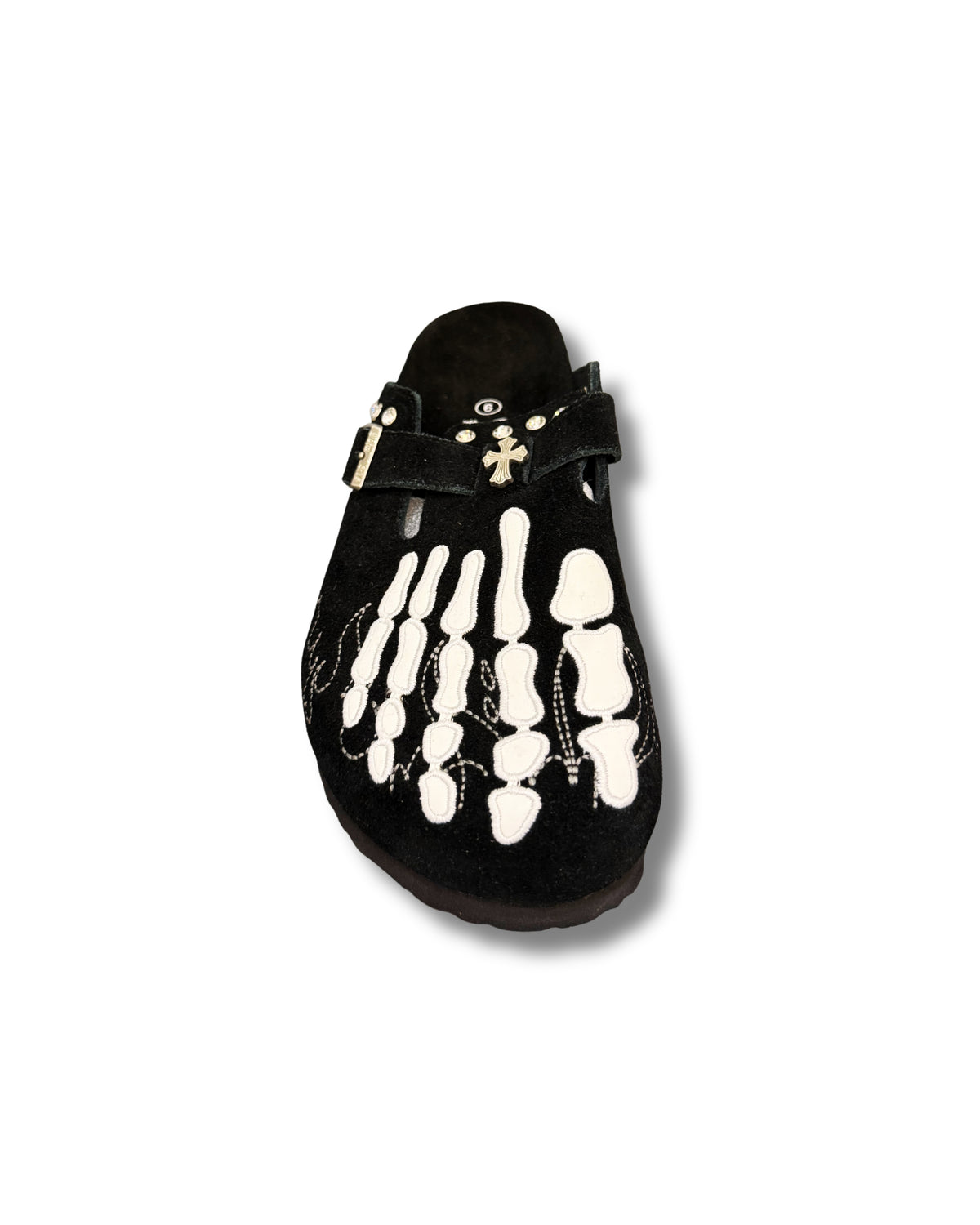 Black Skeleton Clogs
