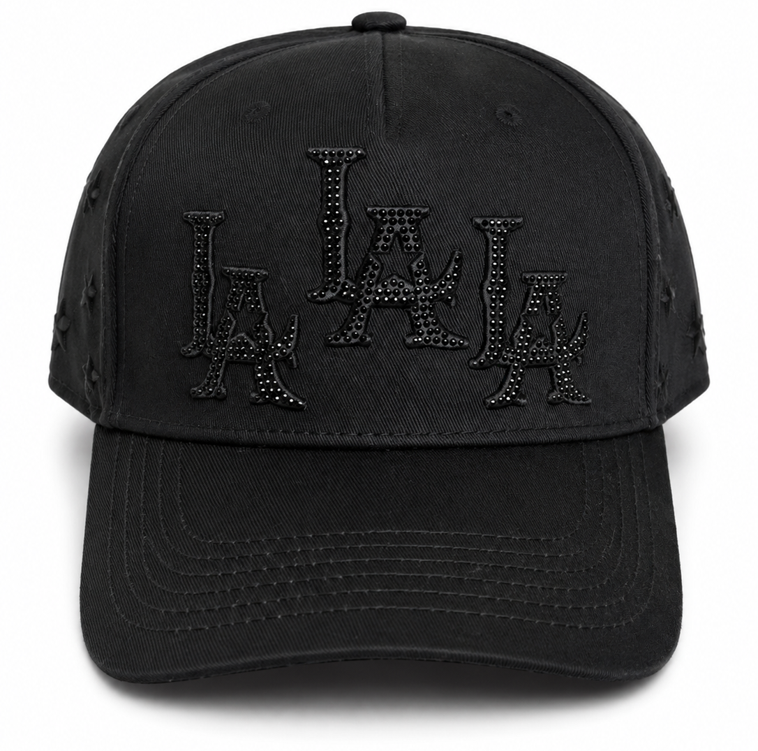 Triple LA Star Rhinestone Snapback Hat *2026*