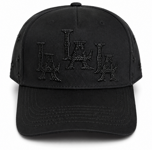 Triple LA Star Rhinestone Snapback Hat *2026*