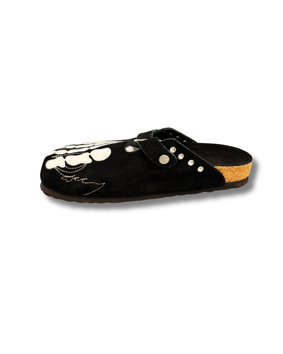 Black Skeleton Clogs