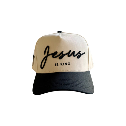Jesus is King SnapBack Hat (Cream) *2025 Edition*