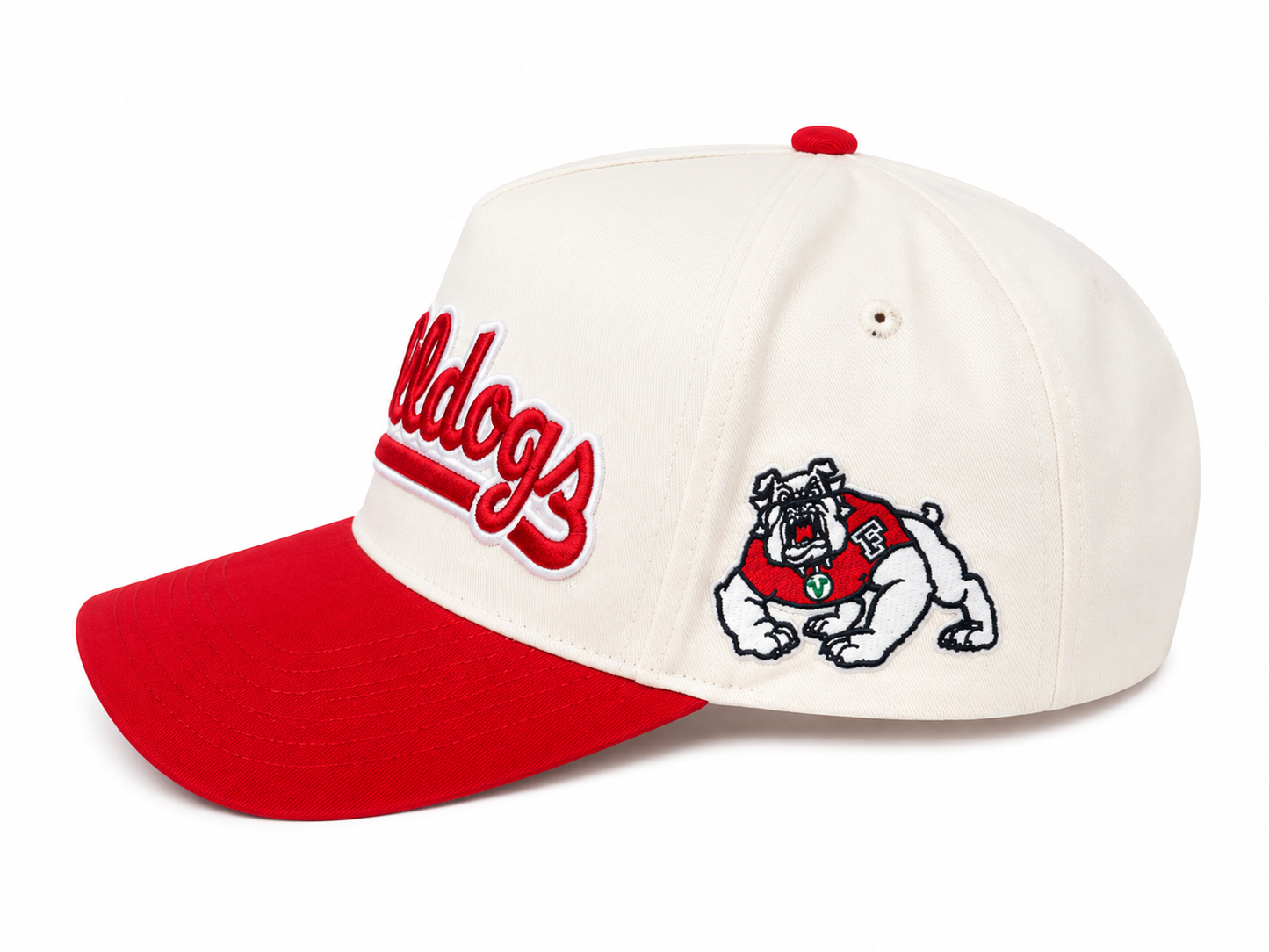 FSU Bulldogs Cream/Red Snapback Hat *2026*