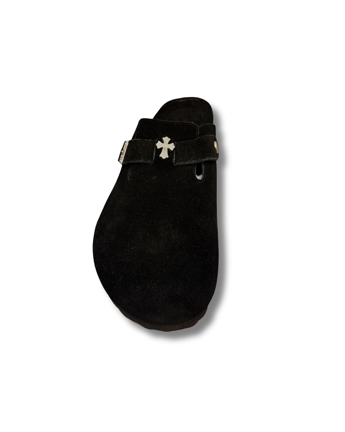 Black Suede Clogs