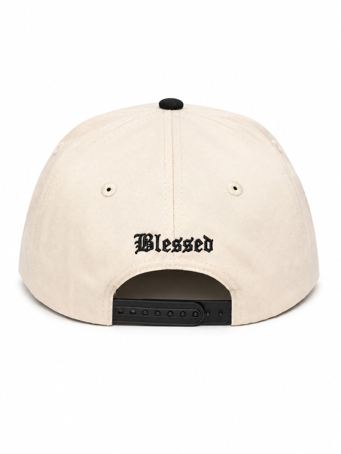 Jesus is King Lord & Savior Cream/Black Snapback Hat *2026*