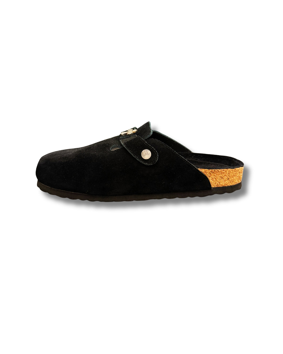 Black Suede Clogs