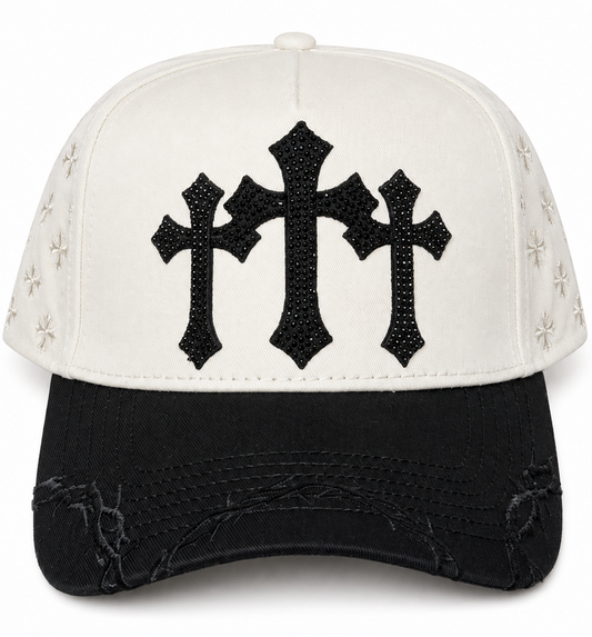 Triple Rhinestone Cross Snapback *2026*