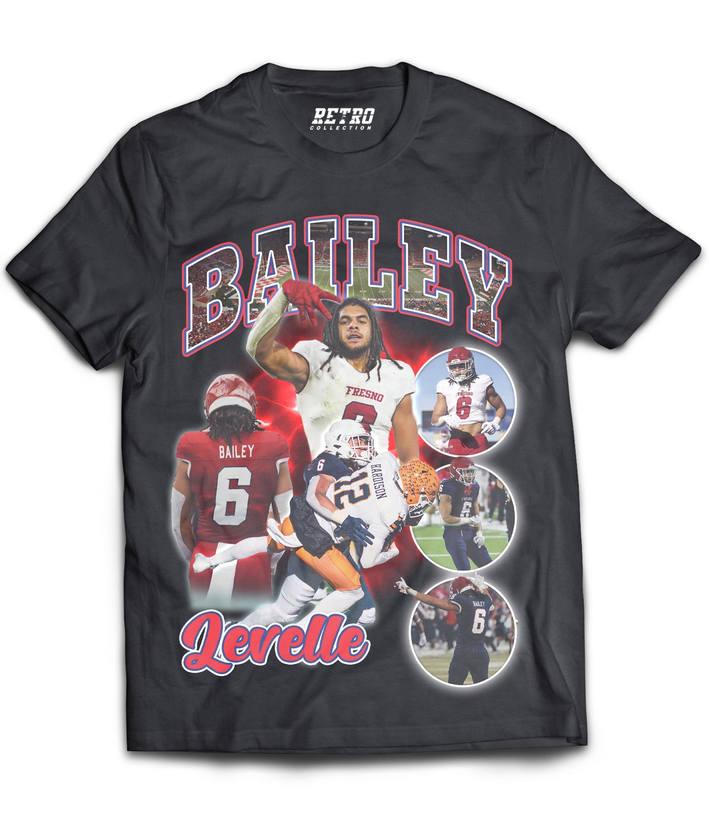 Levelle Bailey "DROP 1" Tribute Shirt *LIMITED EDITION* (Black, Red, White)