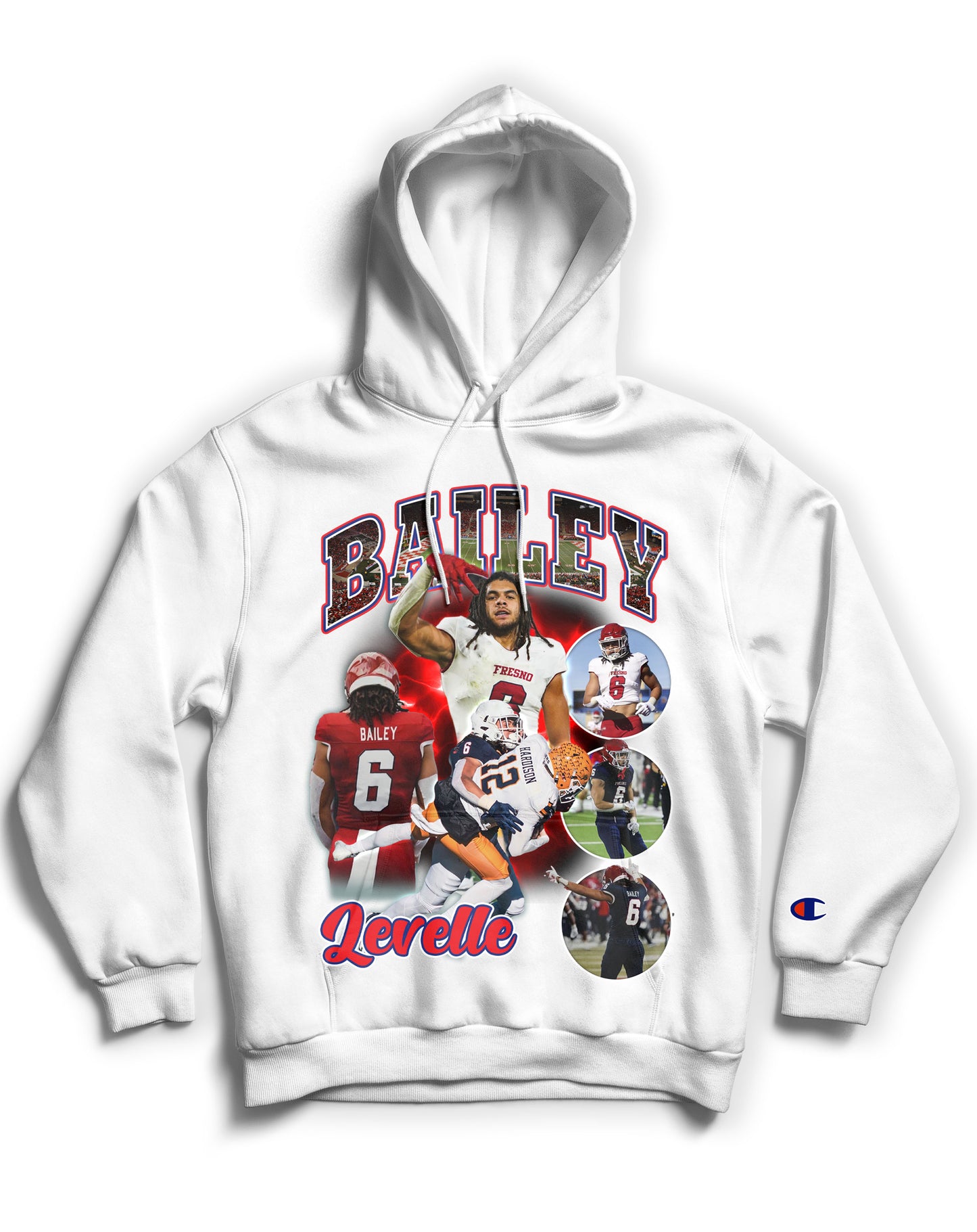 Levelle Bailey "DROP 1" Tribute Hoodie *LIMITED EDITION* (Black & White)