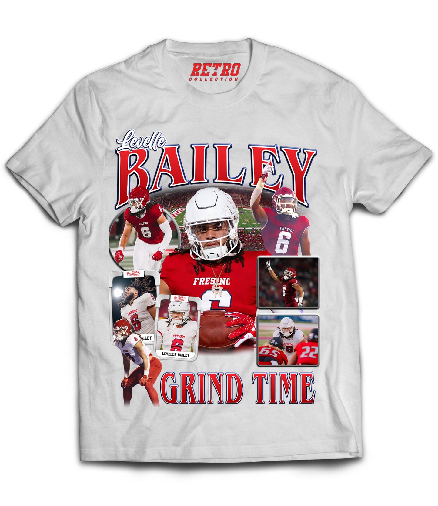 Levelle Bailey "GRIND TIME-DROP 2" Tribute Shirt *LIMITED EDITION* (Black, Red, White)