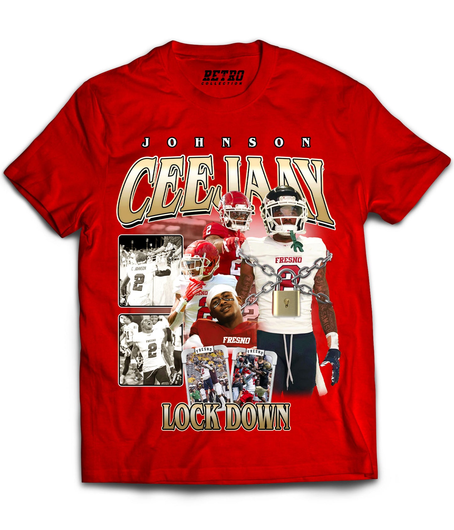 Ceejaay "Lock Down" Johnson Tribute Shirt *LIMITED EDITION* (Black, Red, White)