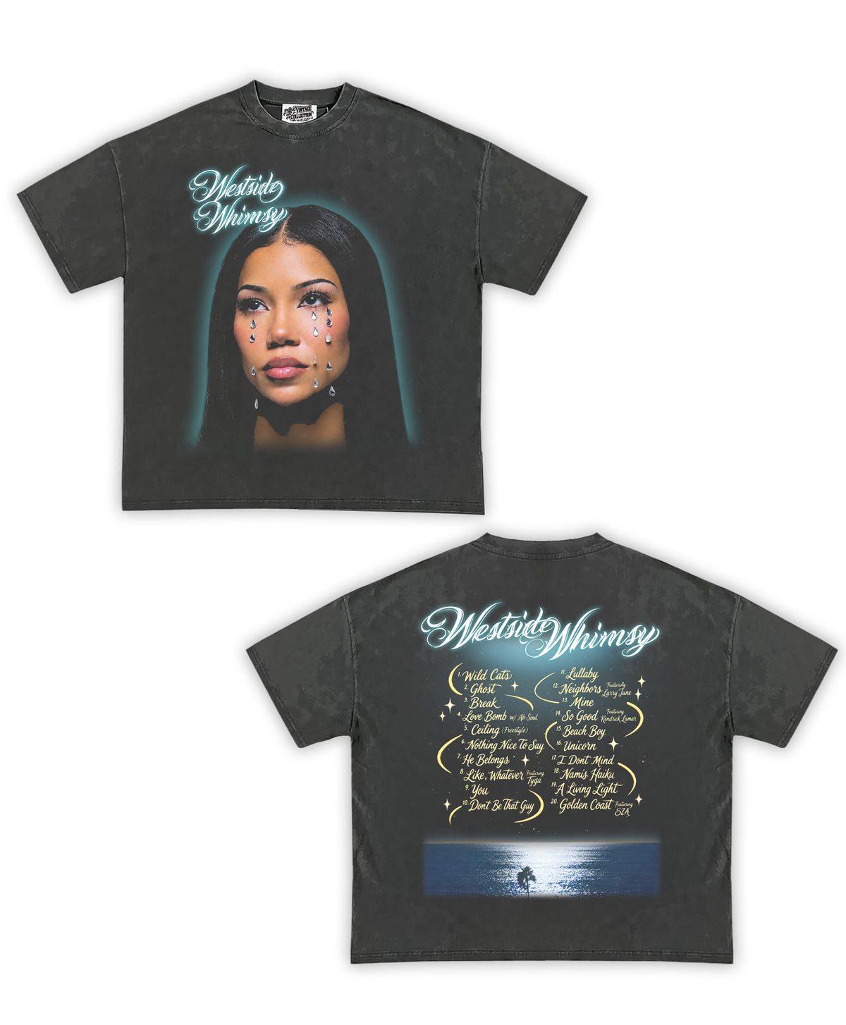 Jhené Aiko: Westside Whimsy Shirt Front/Back