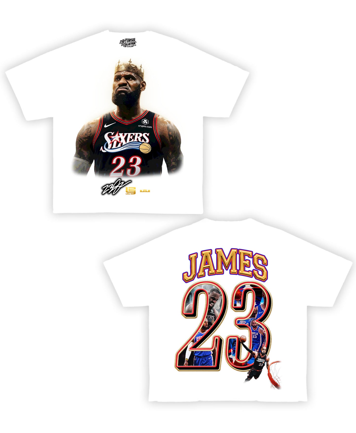 King James Front/Back Shirt Shirt (White)