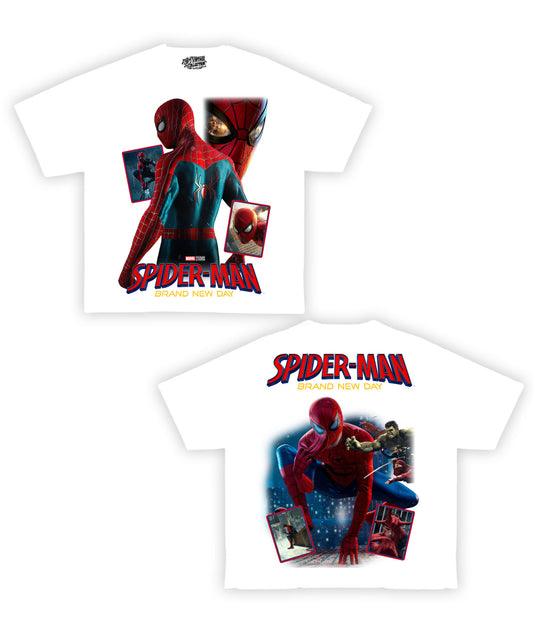 Spiderman Brand New Day Shirt Front/Back (White)