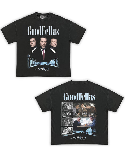 Goodfellas Vintage Tribute Shirt: Front/Back (Vintage Black)