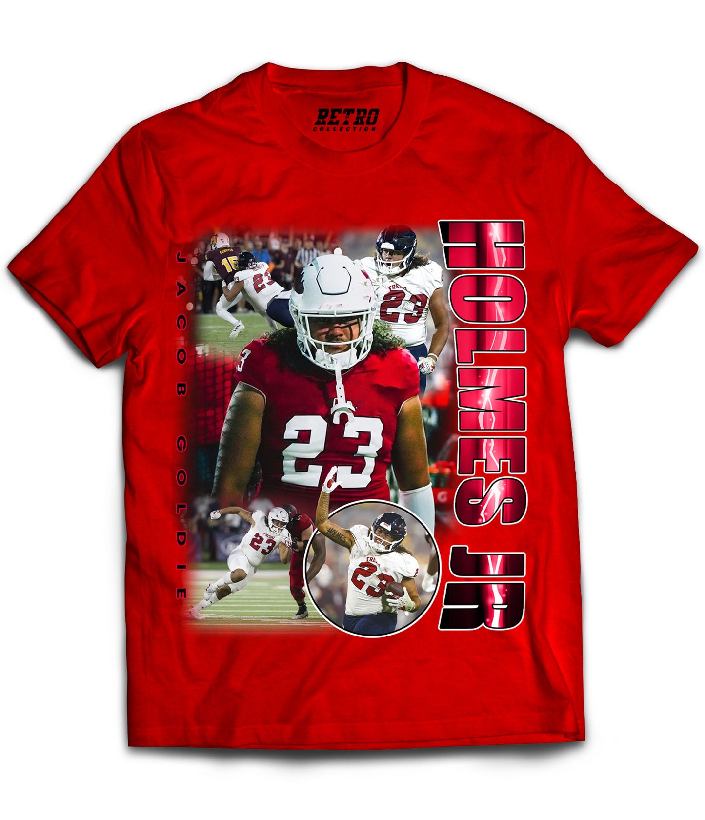 Jacob "Goldie" Holmes Jr. Tribute Shirt *LIMITED EDITION* (Black, Red, White)