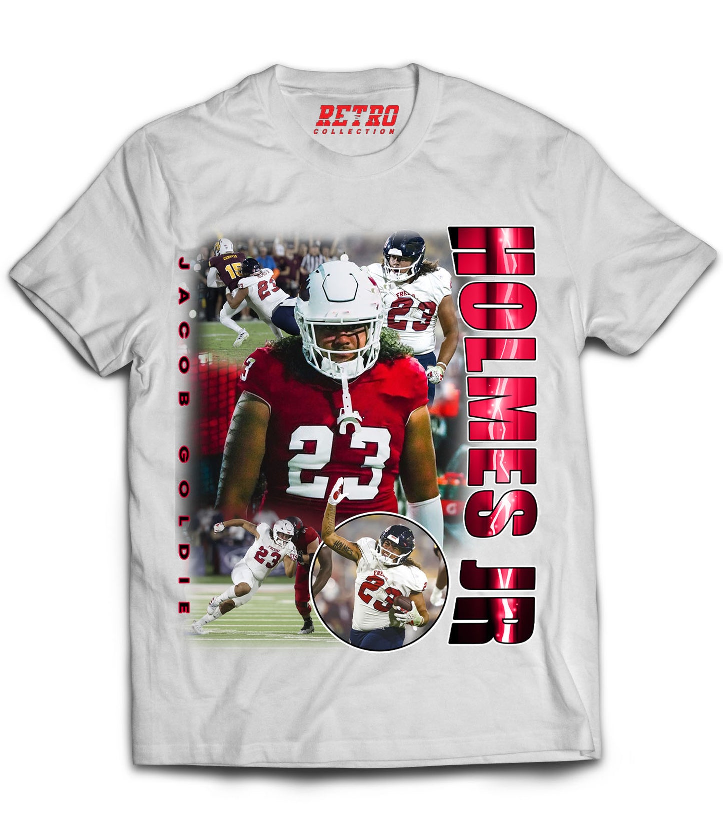 Jacob "Goldie" Holmes Jr. Tribute Shirt *LIMITED EDITION* (Black, Red, White)