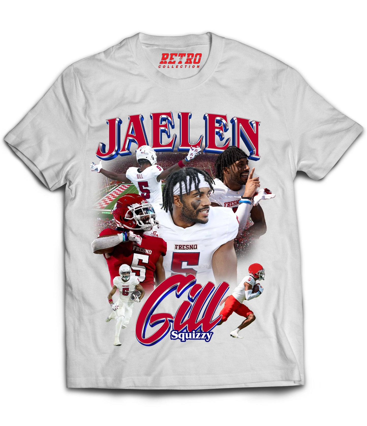 Jaelen "Squizzy" Gill Tribute Shirt *LIMITED EDITION* (Black, Red, White)