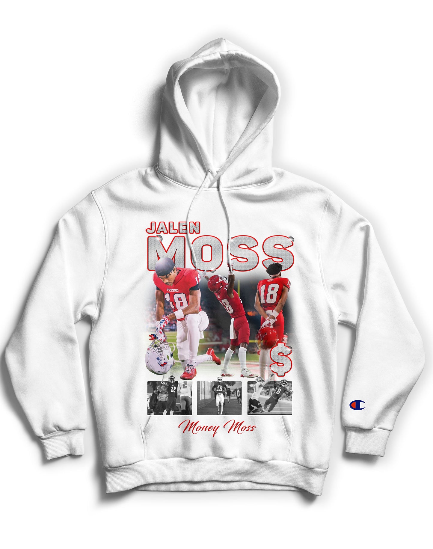 Jalen "Money" Moss Tribute Hoodie *LIMITED EDITION* (Black & White)