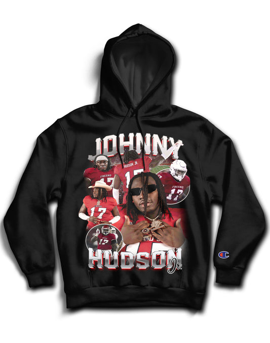 Johnny Hudson Jr. Tribute Hoodie *LIMITED EDITION* (Black & White)