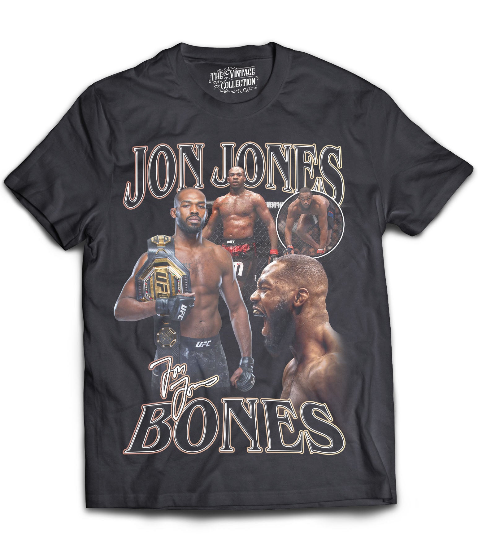 Jon Reyes Merch Jon Jones Tribute Shirt (Black) – The Retro Collection