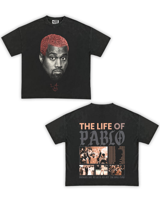 Kanye West Tribute Vintage Shirt: Front/Back (Vintage Black)