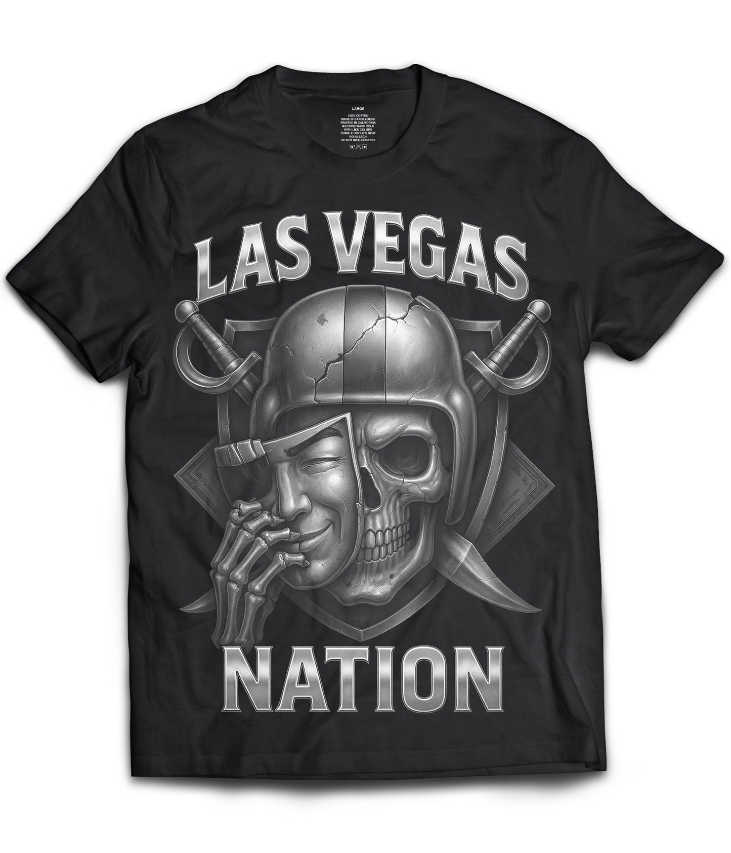 Raiders Skull Shield Vintage Shirt (Black) *Adult & Youth*