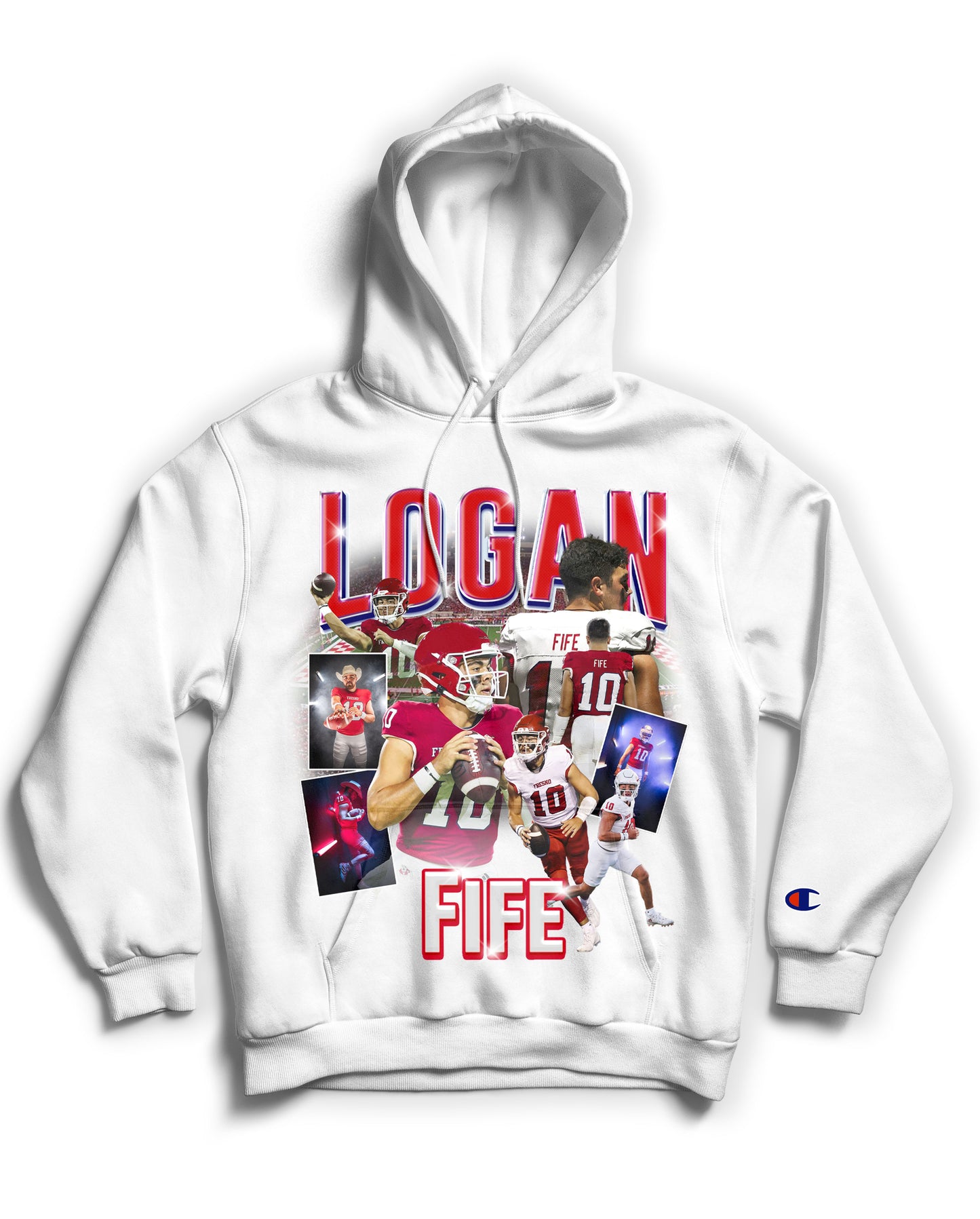 Logan "10" Fife Tribute Hoodie *LIMITED EDITION* (Black & White)