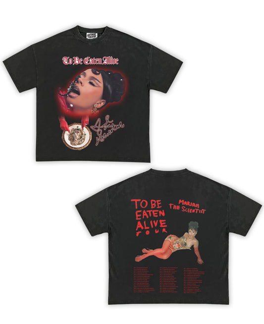 Mariah The Scientist "To Be Eaten Alive" Tribute Vintage Shirt: Front/Back (Vintage Black)